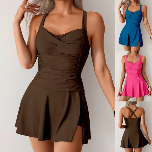 Resort Swim Dress W/ Built in Shorts