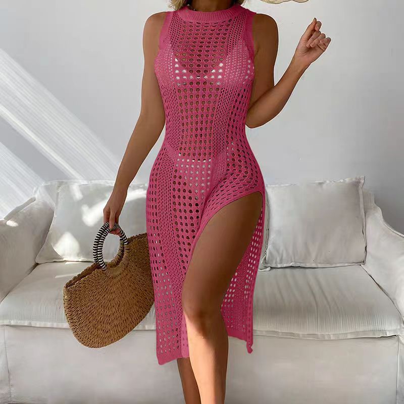 Luxe Crochet Beach Cover-Up Dress
