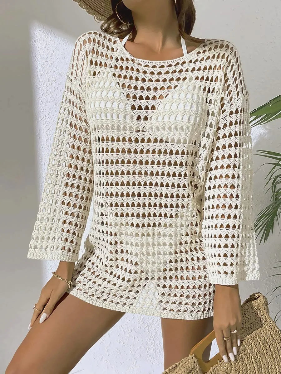 The Seaside Crochet Cover-Up Dress