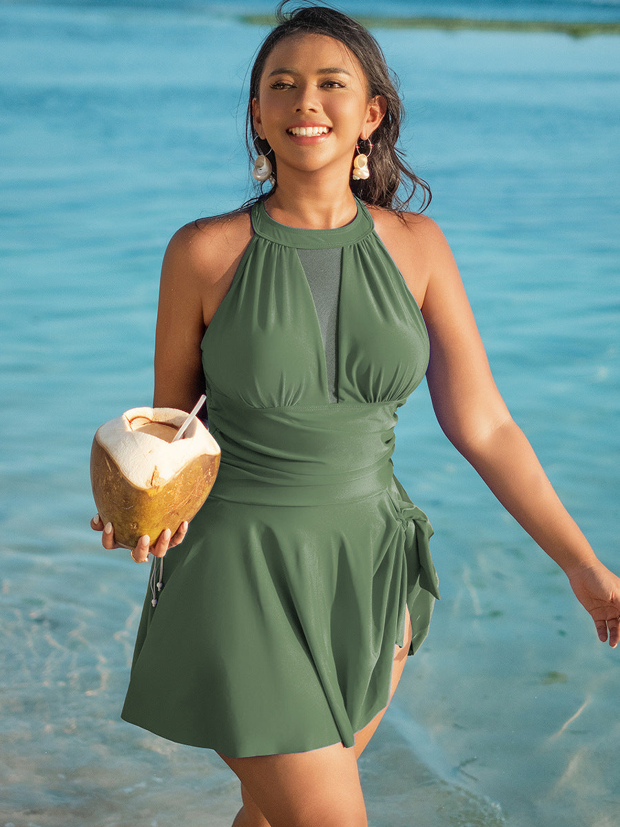 Cruise Ready Sculpting Swim Dress One Piece