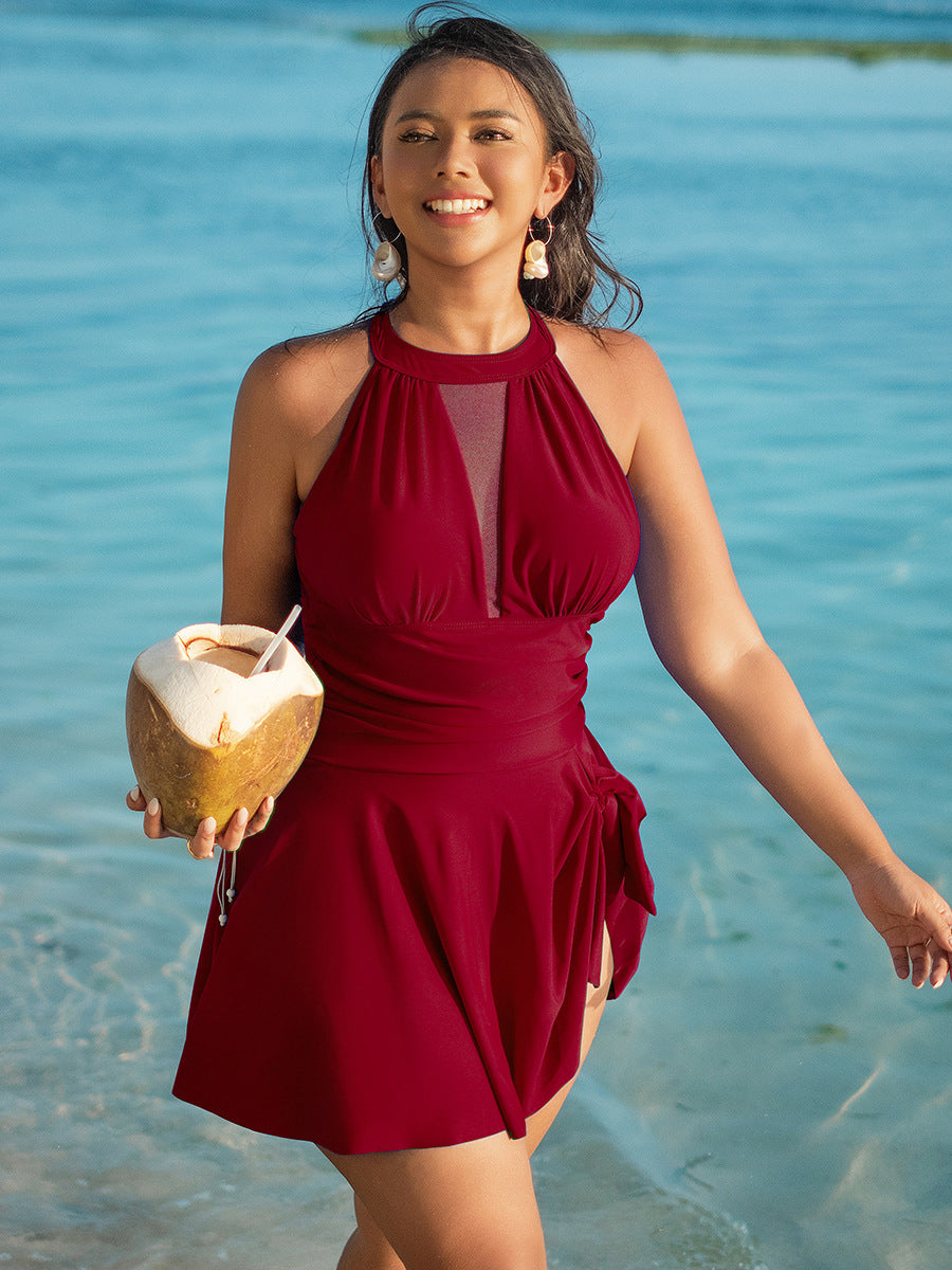 Cruise Ready Sculpting Swim Dress One Piece