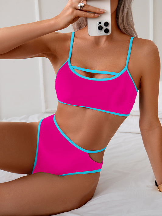 Colorblock Resort Bikini Set