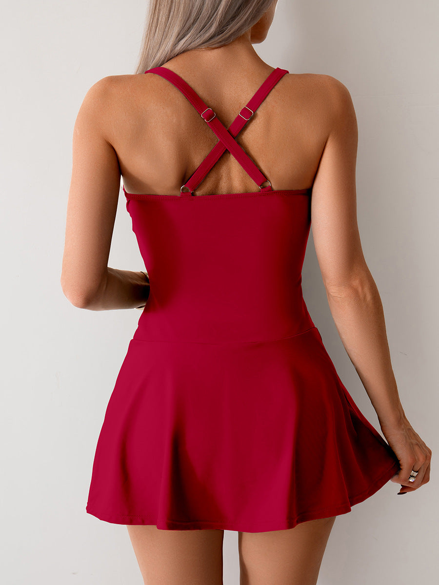 Resort Swim Dress W/ Built in Shorts