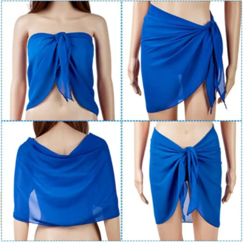 Cruise Ready Sheer Sarong Swim Cover-Up