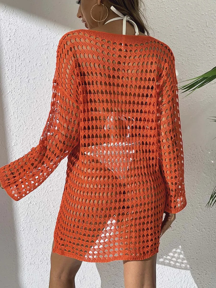 The Seaside Crochet Cover-Up Dress