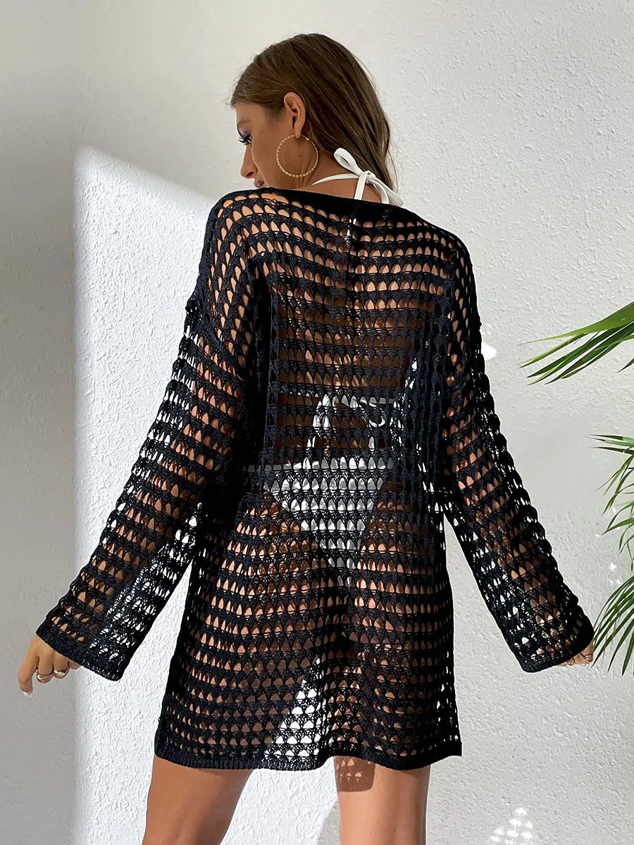 The Seaside Crochet Cover-Up Dress