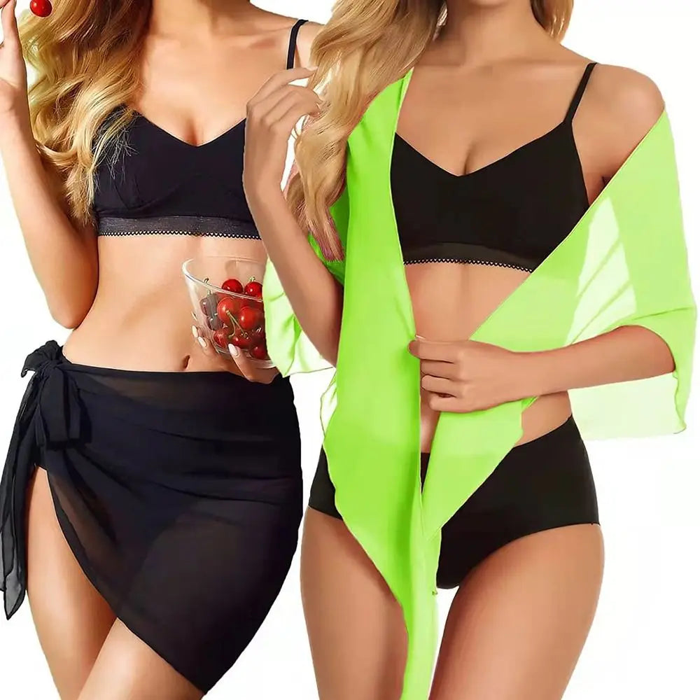 Cruise Ready Sheer Sarong Swim Cover-Up