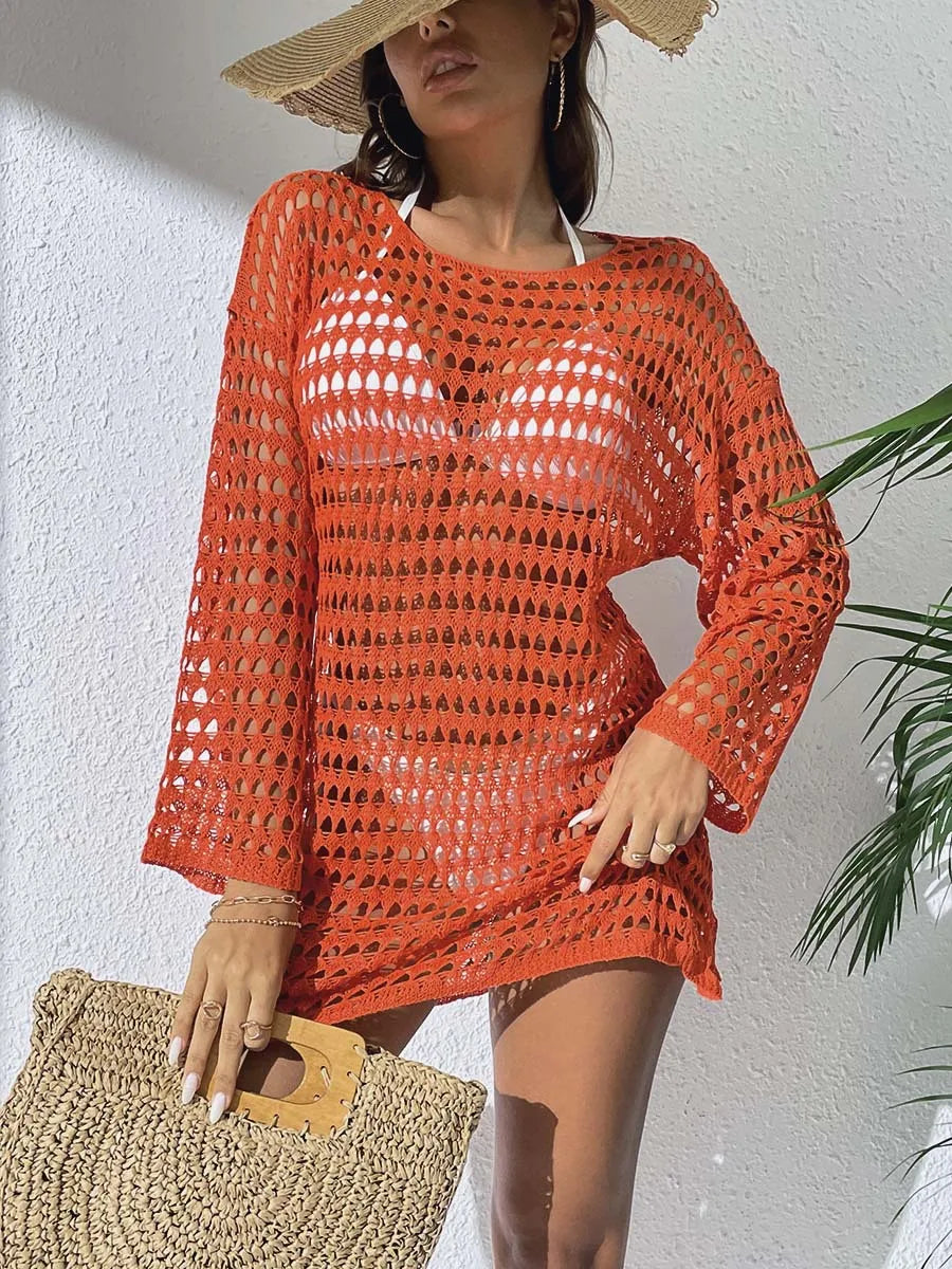 The Seaside Crochet Cover-Up Dress