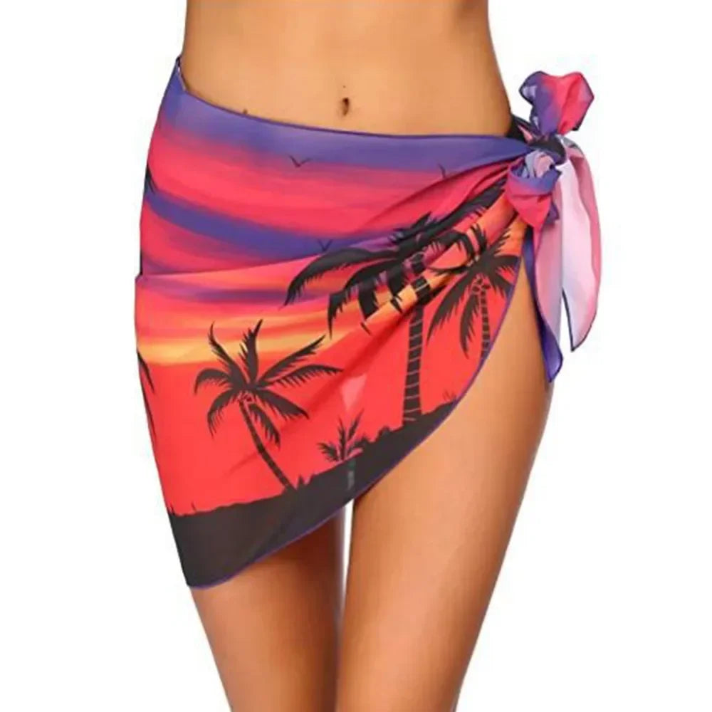 Cruise Ready Sheer Sarong Swim Cover-Up