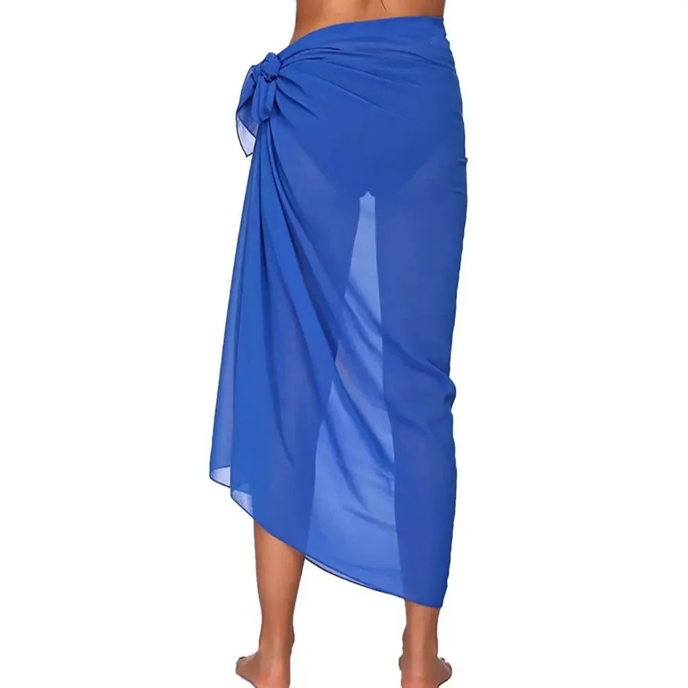 Cruise Ready Sheer Sarong Swim Cover-Up