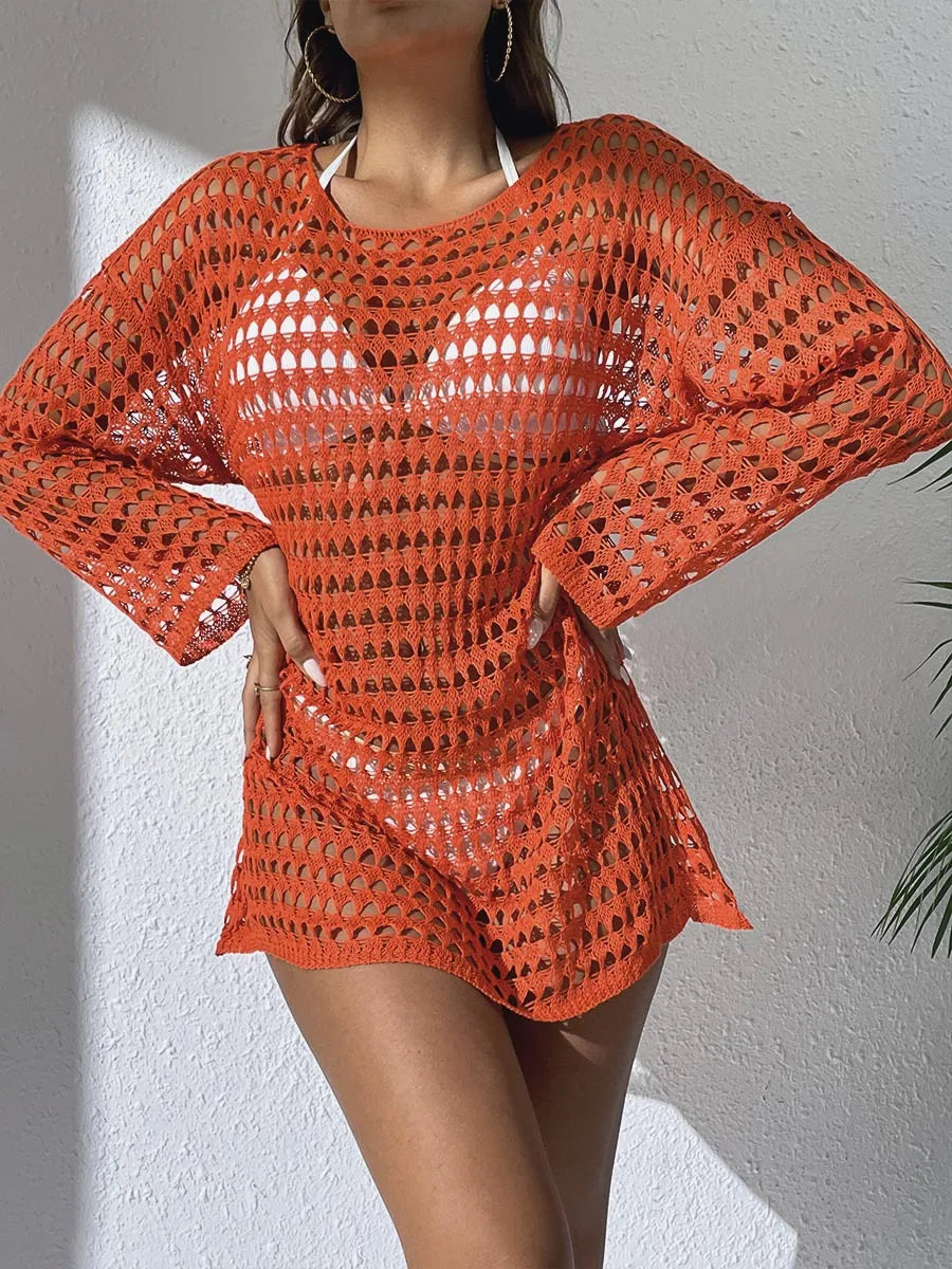 The Seaside Crochet Cover-Up Dress