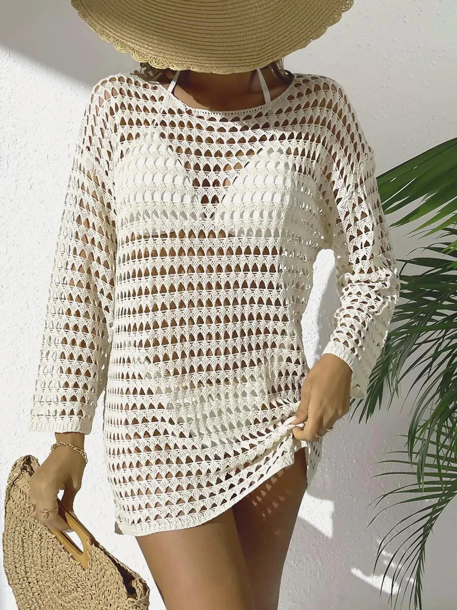 The Seaside Crochet Cover-Up Dress