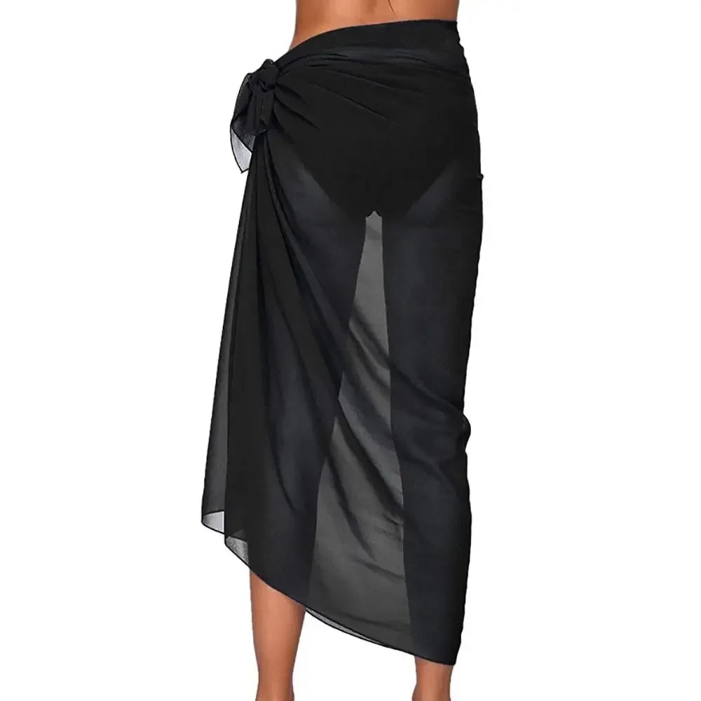 Cruise Ready Sheer Sarong Swim Cover-Up