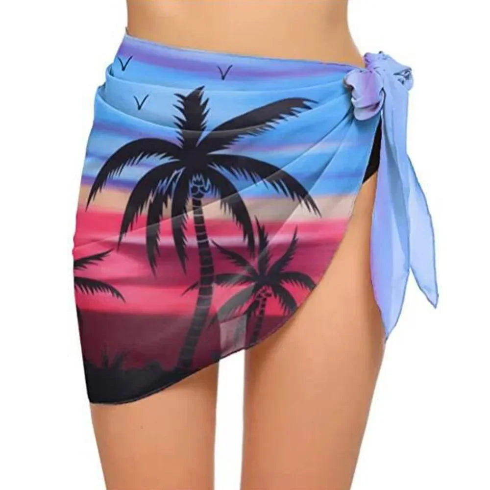 Cruise Ready Sheer Sarong Swim Cover-Up