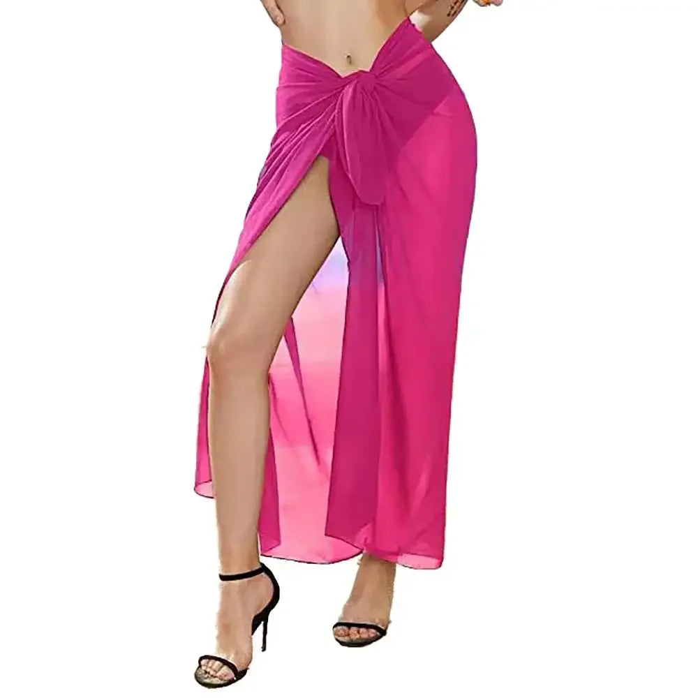 Cruise Ready Sheer Sarong Swim Cover-Up